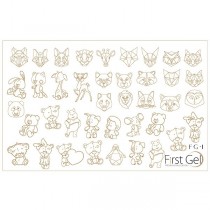 Nail Trafaret 1 Gold