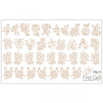 Nail Trafaret 11 Gold