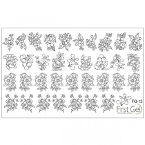 Nail Trafaret 12 Black