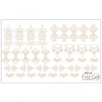 Nail Trafaret 15 Gold
