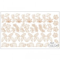 Nail Trafaret 21 Gold