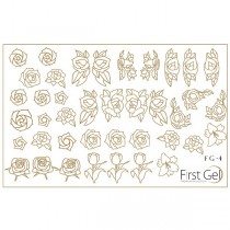 Nail Trafaret 4 Gold