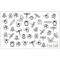 Nail Trafaret 6 Black