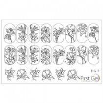 Nail Trafaret 7 Black